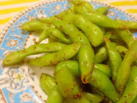 胡椒は30振り！冷凍枝豆を利用した口しびれおつまみ